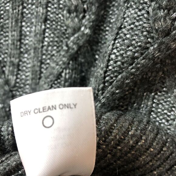 Classiques Entier Sweater Womens Size L Gray‎ Angora Short Sleeves Cable Knit - Picture 5 of 8